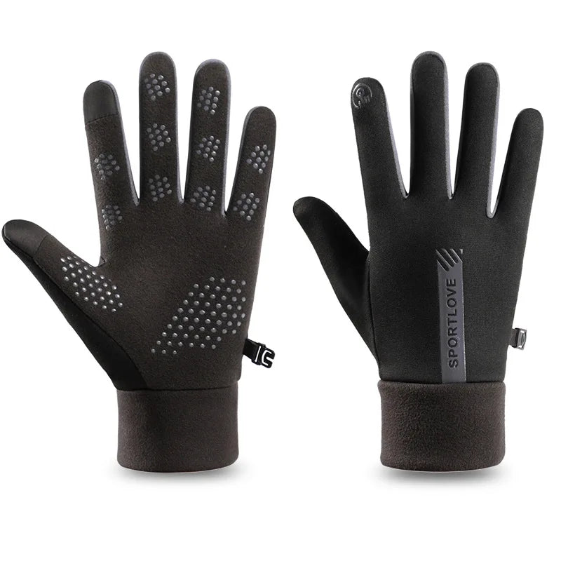 Winter Gloves Women Cycling Bike Thermal Fleece Cold Resistance Wind Waterproof Bicycle Warm Outdoor Running Skiing Mittens - She Vibess By C2P