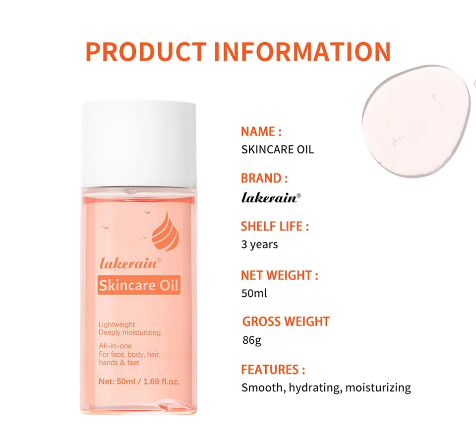 Skincare Oil Vitamin E Skin Care essence Body Oil for Scars Pregnancy Marks Facial Body Moisturizing Oil For All Skin Types - She Vibess By C2P