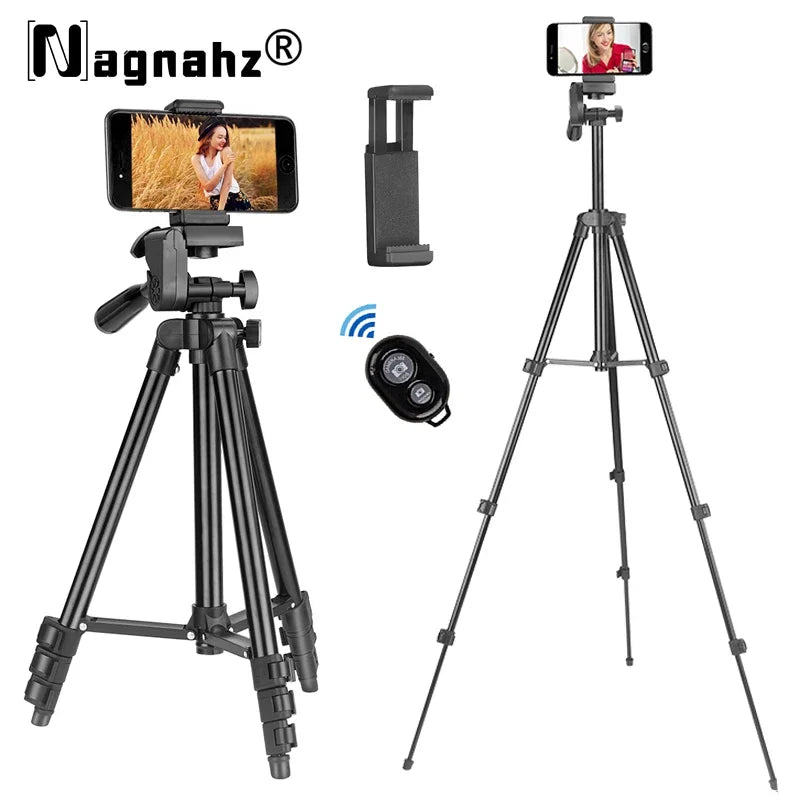 3120 Tripod for Phone 100cm Universal Phone Video Tripod Stand with Bluetooth Selfie Remote Video Recording Photography Stand - She Vibess By C2P