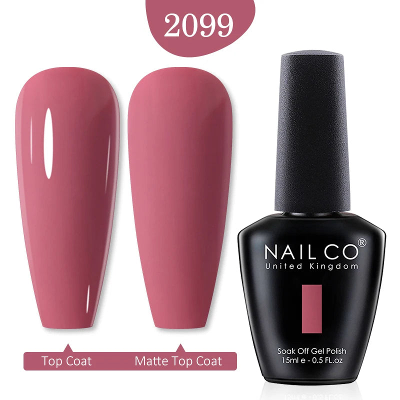 NAILCO 15ml Nail Gel Polish Red Pink Nude Soak off UV LED Long Lasting Eco-Friendly Professional Nail Beauty Salon Lacquer Varnish - She Vibess By C2P