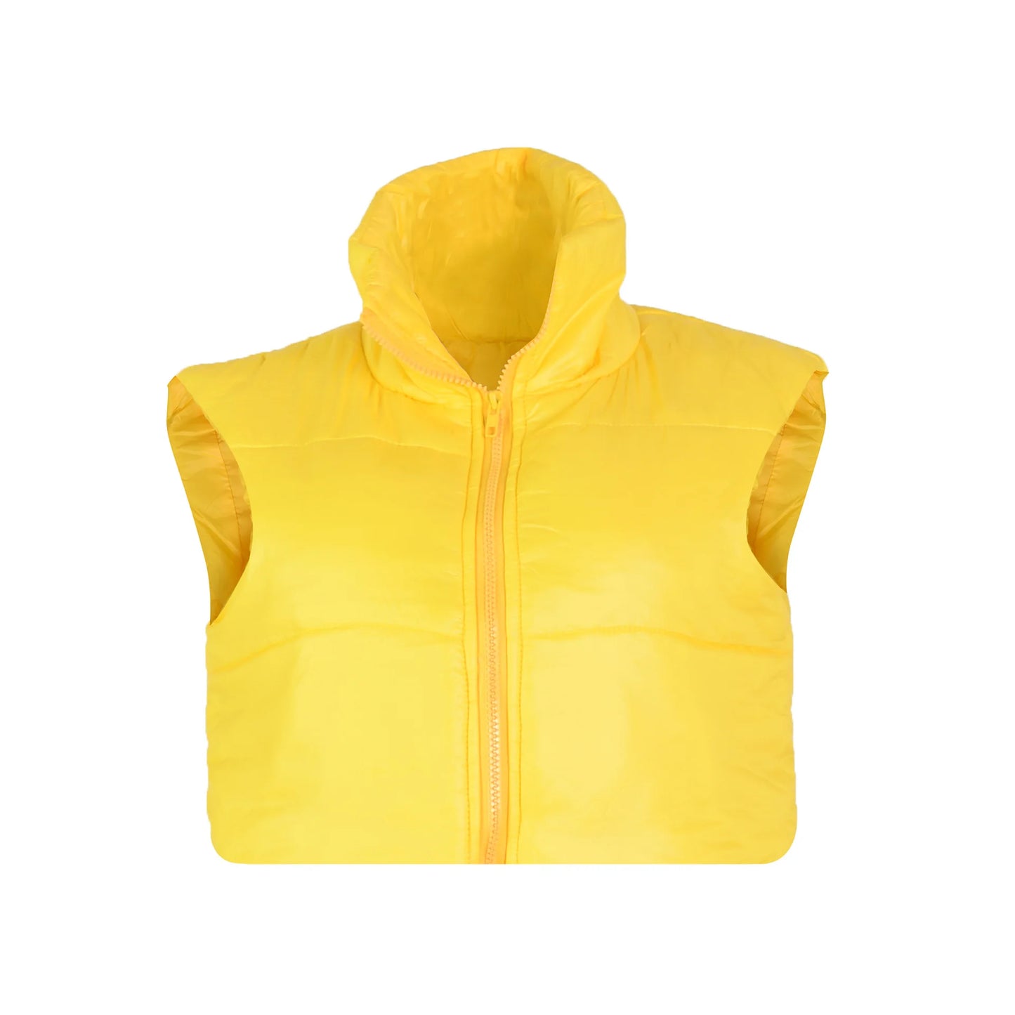 Women's Winter Vest Fashion Faux Leather Padded Jacket Coat Vintage PU Black And White Female Short Waistcoat Chic Clothes Tops - She Vibess By C2P