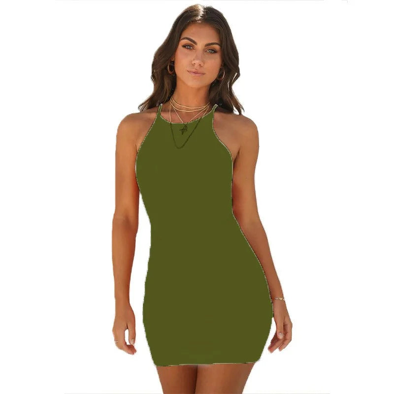 Summer New Party Club Dress Women Clothes Sleeveless Tank Slim Ladies Dresses Mini Short Bodycon Dress Vestidos QT032 - She Vibess By C2P