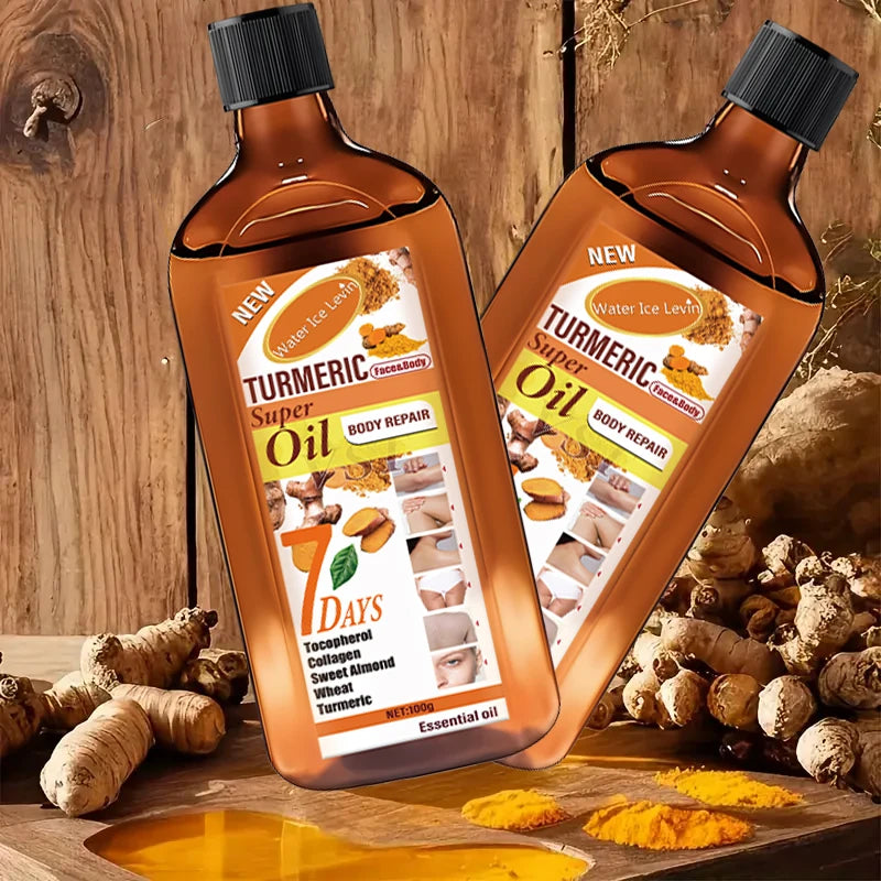 Turmeric Skin Care Essential Oil, Moisturizing and Brightening Effect, Gentle, Smooth, Delicate, Easy to Absorb, Repair and Brighten Skin. Suitable for Men and Women. - She Vibess By C2P