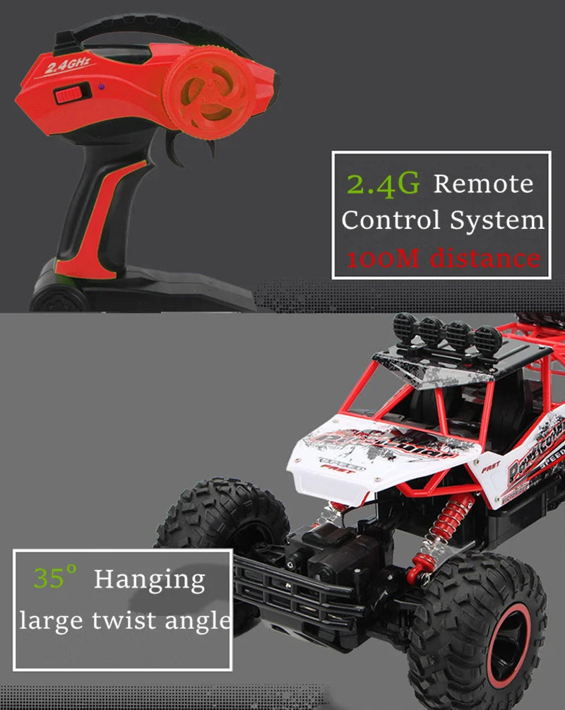 1:12 / 1:16 4WD RC Car 2.4G Radio Control Car Buggy Off-Road Remote Control Cars Trucks Boys Toys for Children - She Vibess By C2P