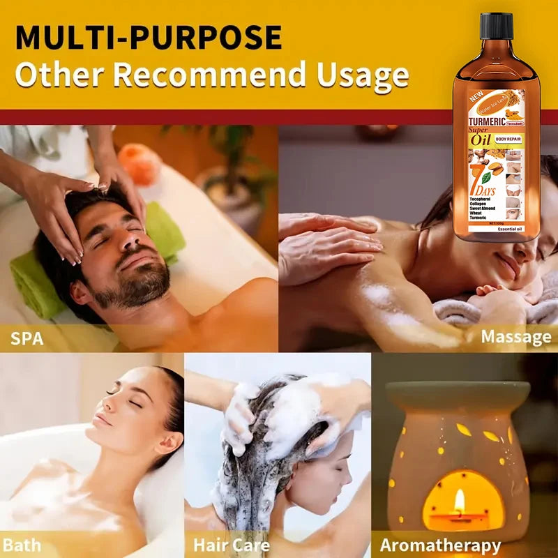 Turmeric Skin Care Essential Oil, Moisturizing and Brightening Effect, Gentle, Smooth, Delicate, Easy to Absorb, Repair and Brighten Skin. Suitable for Men and Women. - She Vibess By C2P