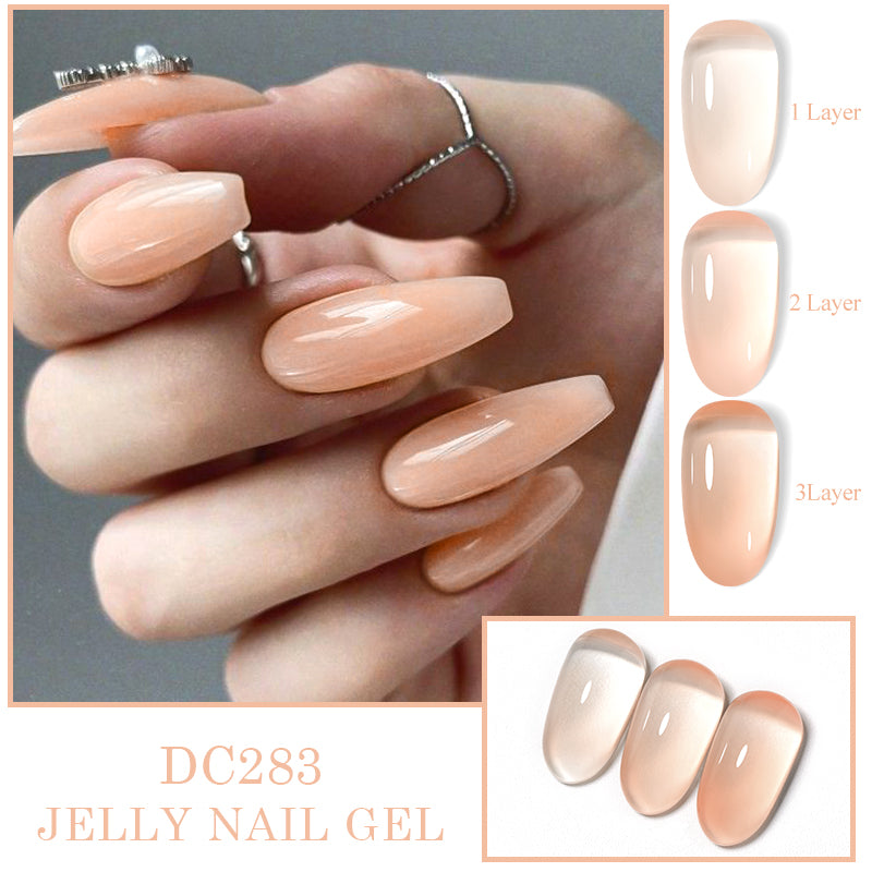 Mtssii 7ml Jelly Nude Gel Polish Translucent Pink Milky White Nail Gel Manicure UV LED Semi Permanent Soak Off Nail Polish - She Vibess By C2P