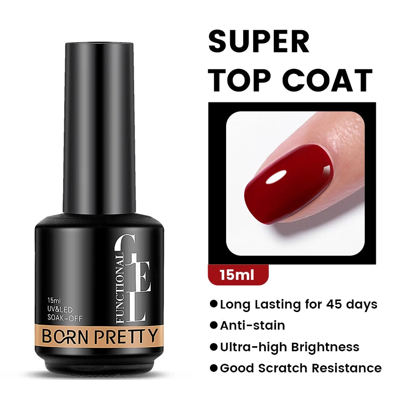 BORN PRETTY 30ml Glitter Acrylic Gel Finger Extension Nail Polish Silver Pink Extension Gel Polish Soak Off Nail Slip Solution - She Vibess By C2P