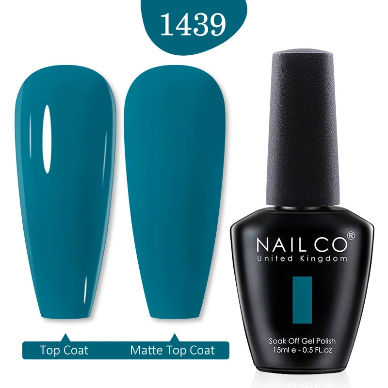 NAILCO 15ml Nail Gel Polish Red Pink Nude Soak off UV LED Long Lasting Eco-Friendly Professional Nail Beauty Salon Lacquer Varnish - She Vibess By C2P