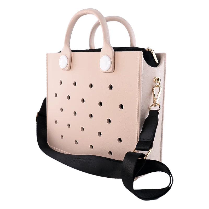 EVA Large Leather Shoulder Bag Handbag Tote Bag Storage for Women Casual Waterproof Beach Bag Hole Fit Charm Fashion Storage Bag - She Vibess By C2P