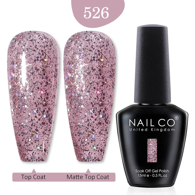 NAILCO 15ml Nail Gel Polish Red Pink Nude Soak off UV LED Long Lasting Eco-Friendly Professional Nail Beauty Salon Lacquer Varnish - She Vibess By C2P