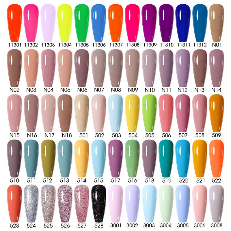 NAILCO 15ml Nail Gel Polish Red Pink Nude Soak off UV LED Long Lasting Eco-Friendly Professional Nail Beauty Salon Lacquer Varnish - She Vibess By C2P