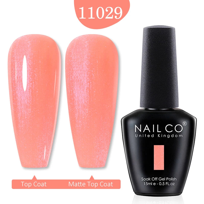 NAILCO 15ml Nail Gel Polish Red Pink Nude Soak off UV LED Long Lasting Eco-Friendly Professional Nail Beauty Salon Lacquer Varnish - She Vibess By C2P