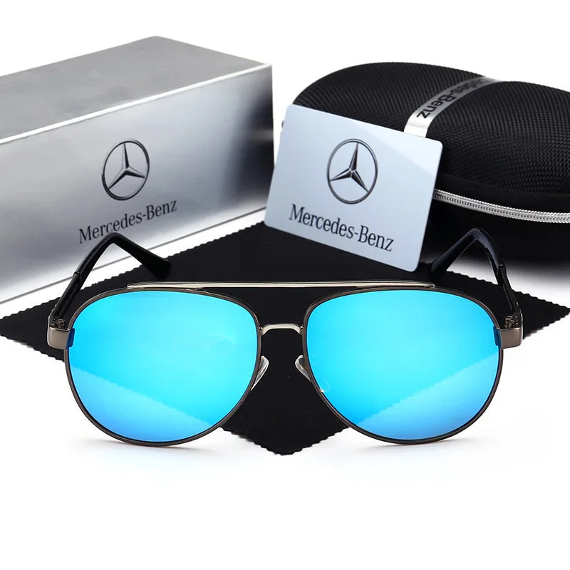 For Mercedes Benz A B C E S V Class GLB GLC GLE AMG Pilot SLK SLC ML Car High Men Anti Glare Driver Goggles Polarized Sunglasses - She Vibess By C2P