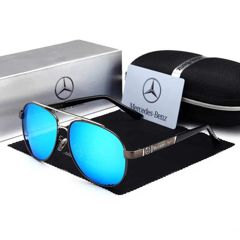 For Mercedes Benz A B C E S V Class GLB GLC GLE AMG Pilot SLK SLC ML Car High Men Anti Glare Driver Goggles Polarized Sunglasses - She Vibess By C2P