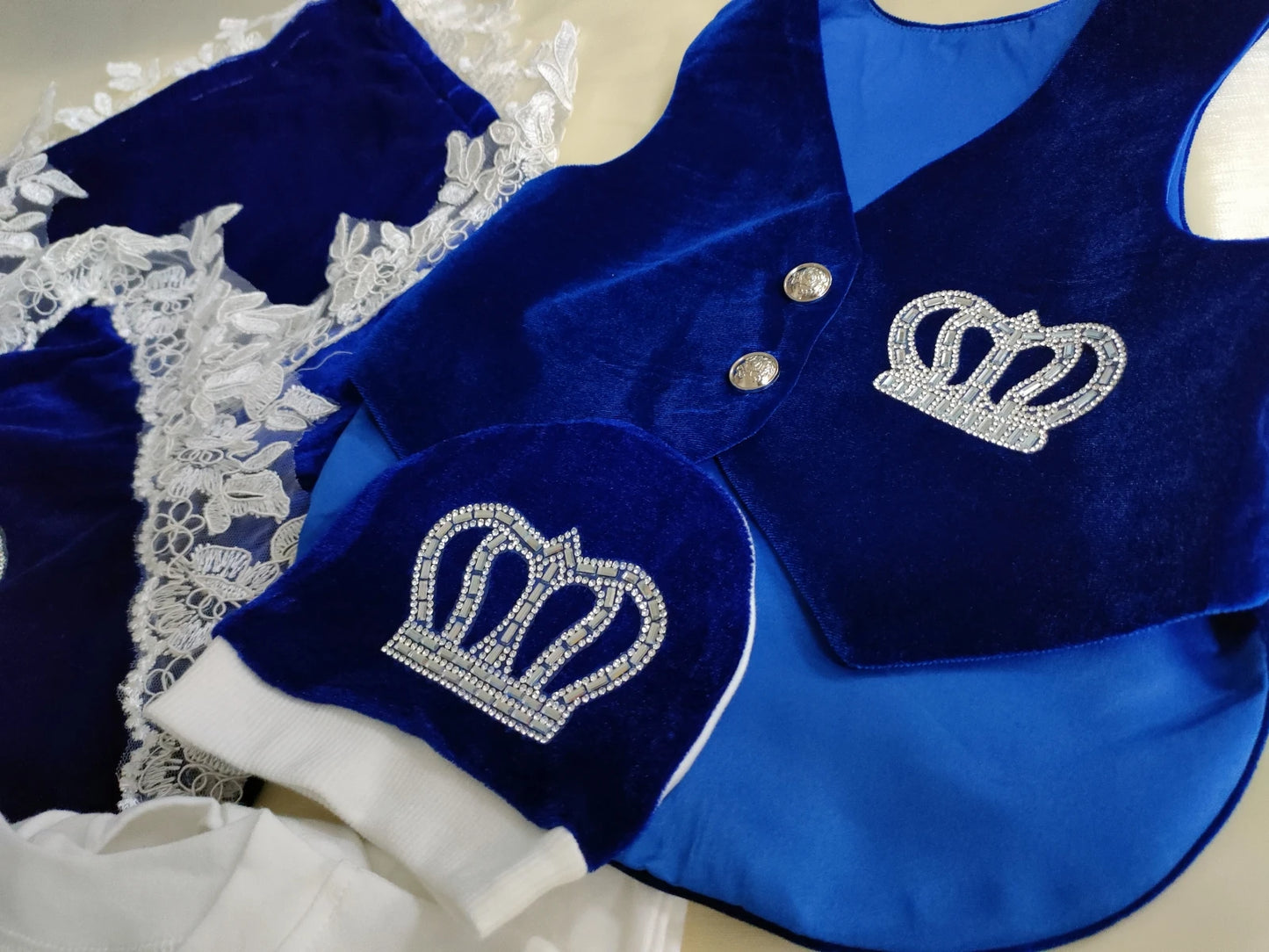 Velvet Newborn Baby Boy Outfits Blazer Vest Kids Clothing Cotton Infant Products Body Suit Shirt Pants Mittens Receiving Blanket - She Vibess By C2P