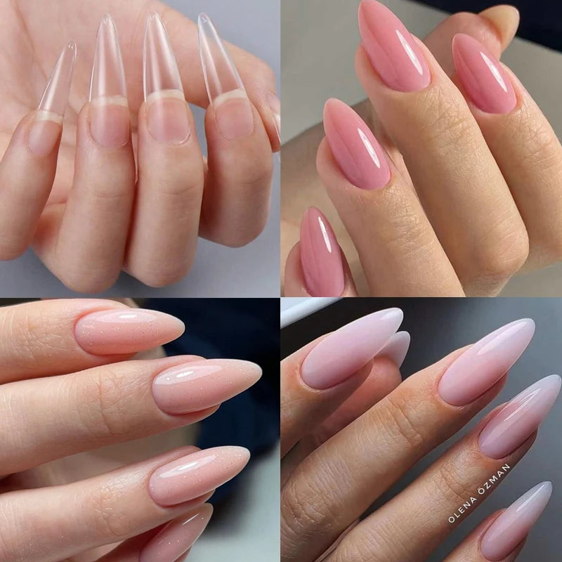 BORN PRETTY 30ml Glitter Acrylic Gel Finger Extension Nail Polish Silver Pink Extension Gel Polish Soak Off Nail Slip Solution - She Vibess By C2P