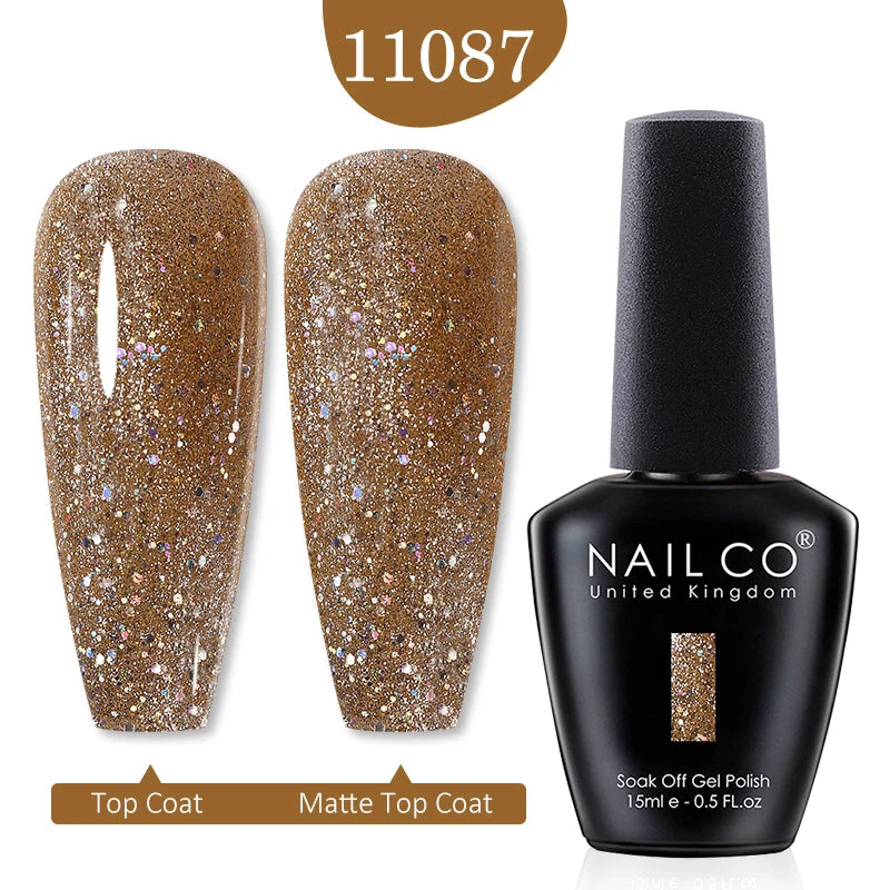 NAILCO 15ml Nail Gel Polish Red Pink Nude Soak off UV LED Long Lasting Eco-Friendly Professional Nail Beauty Salon Lacquer Varnish - She Vibess By C2P