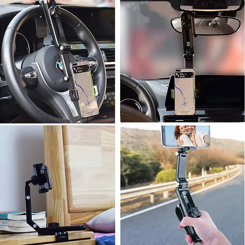 Car Mobile Phone Stand Sun Visor Navigation Car Support Stand General Direct Vision Car Multi-functional Mobile Phone Stand