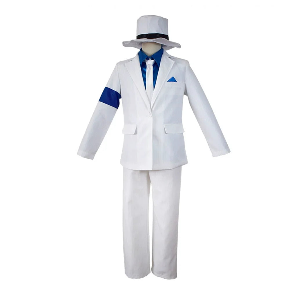 Michael Cosplay Jackson Smooth Criminal Suit Michael Jackson Cosplay Costume top+pants+shirt+tie+hat+strap Halloween Carnival - She Vibess By C2P
