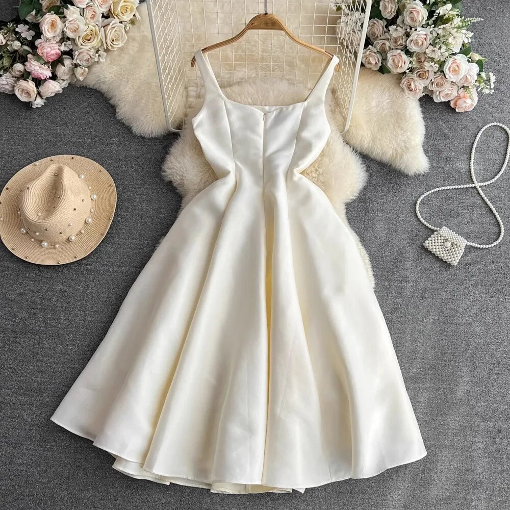 Summer Autumn Holiday Satin Evening Long Dress Women's Formal Occasion Dresses Party Ball Gown Sexy Backless Cocktail Robe - She Vibess By C2P
