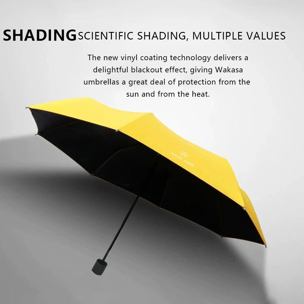 Umbrellas Sun umbrellas Cartoon rain and sunny manually folded student portable sunshade Sunshade accessories Outdoor equipment - She Vibess By C2P