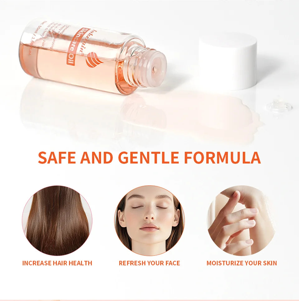 Skincare Oil Vitamin E Skin Care essence Body Oil for Scars Pregnancy Marks Facial Body Moisturizing Oil For All Skin Types - She Vibess By C2P