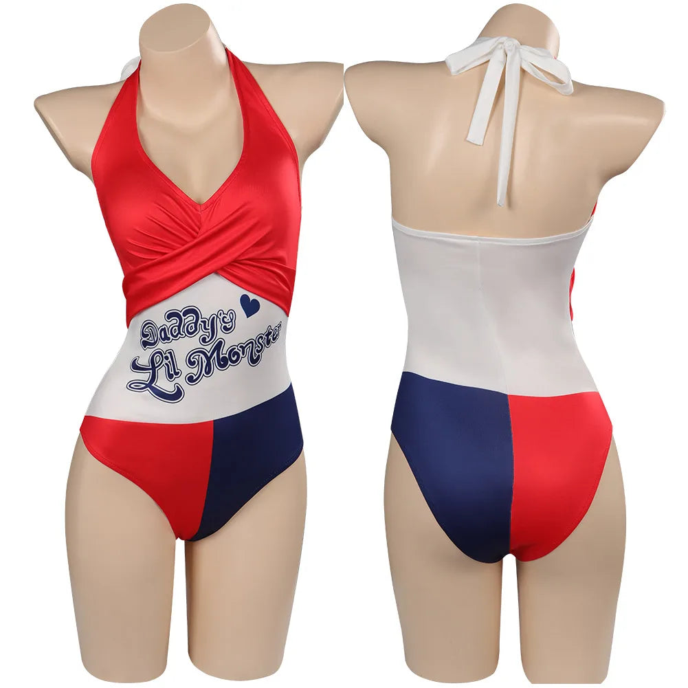 Quinzel Cosplay Sexy Lingerie Women Costume Women Vest Shorts Fantasia Outfits Wig Halloween Carnival Party Clothes-I’m Over 21 - She Vibess By C2P