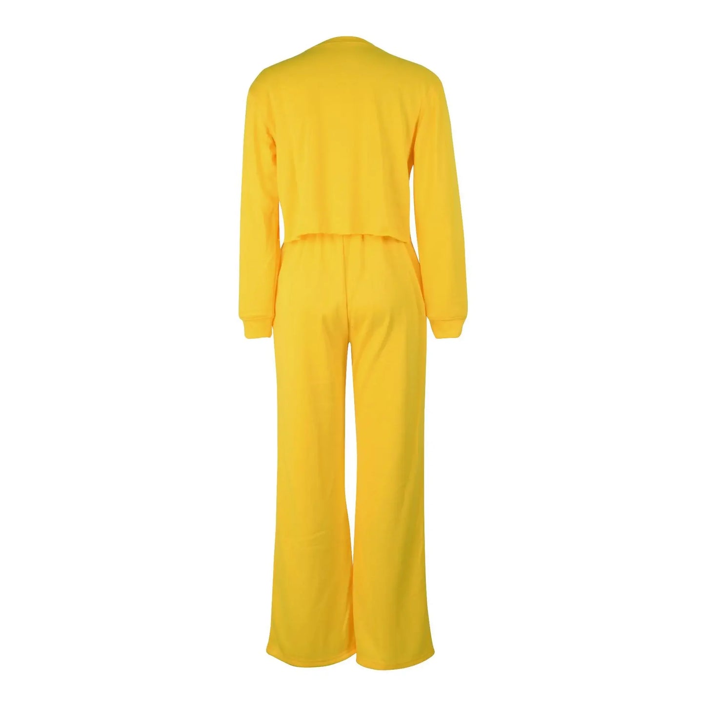 Women Clothing Sets Pullover Top+Pants 2Pcs Suits Winter Thicken Warm Outfits Solid Color Female Casual Tracksuit - She Vibess By C2P