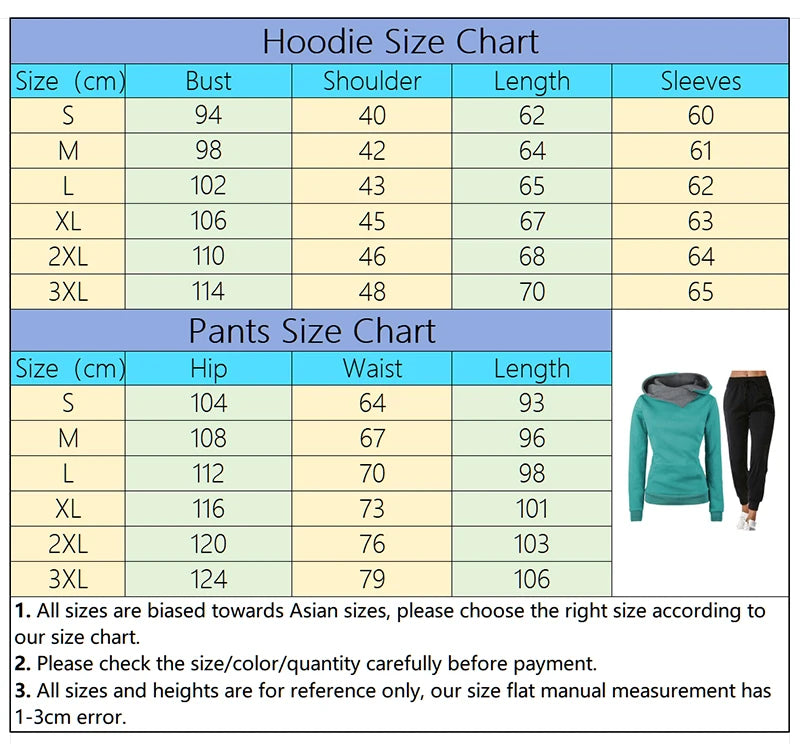Woman Tracksuit Two Piece Set Winter Warm Hoodies+Pants Pullovers Sweatshirts Female Jogging Woman Clothing Sports Suit Outfits - She Vibess By C2P