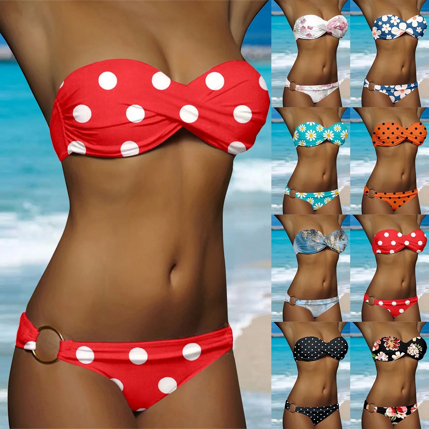 Top Selling Bikinis Sets Woman Swimsuits Swimming Two Pieces Swimsuits Swimwear Beach Suit Woman Clothing Trajes De BañO Mujer - She Vibess By C2P