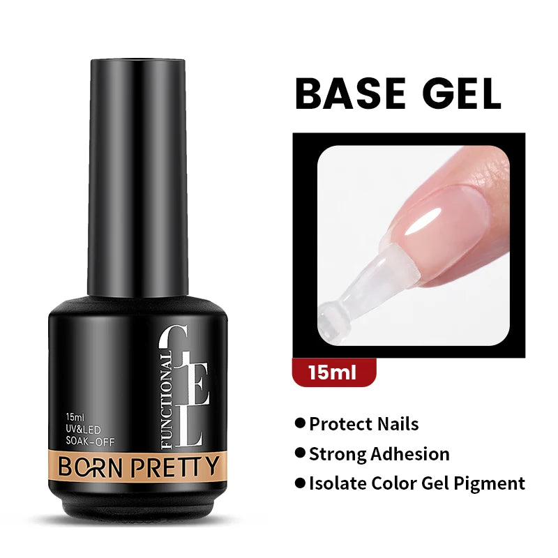 BORN PRETTY 30ml Glitter Acrylic Gel Finger Extension Nail Polish Silver Pink Extension Gel Polish Soak Off Nail Slip Solution - She Vibess By C2P