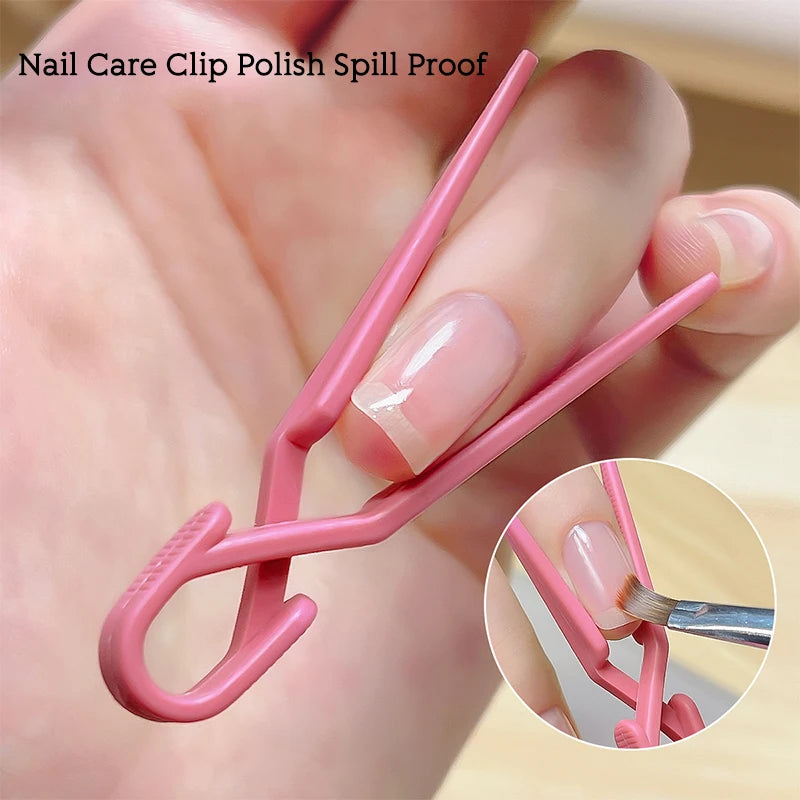 10Pcs Nail Clip Set Oil Polish Spill Proof Mixed Color Nail Art Coloring Protection Clips Manicure Tools To Prevent Leakage Off - She Vibess By C2P