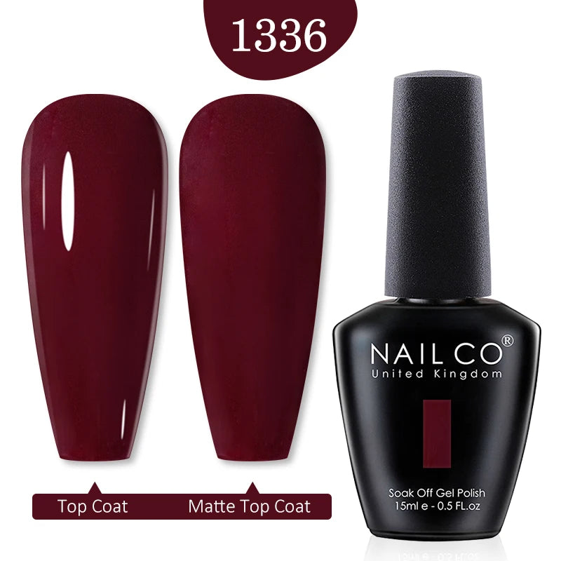 NAILCO 15ml Nail Gel Polish Red Pink Nude Soak off UV LED Long Lasting Eco-Friendly Professional Nail Beauty Salon Lacquer Varnish - She Vibess By C2P