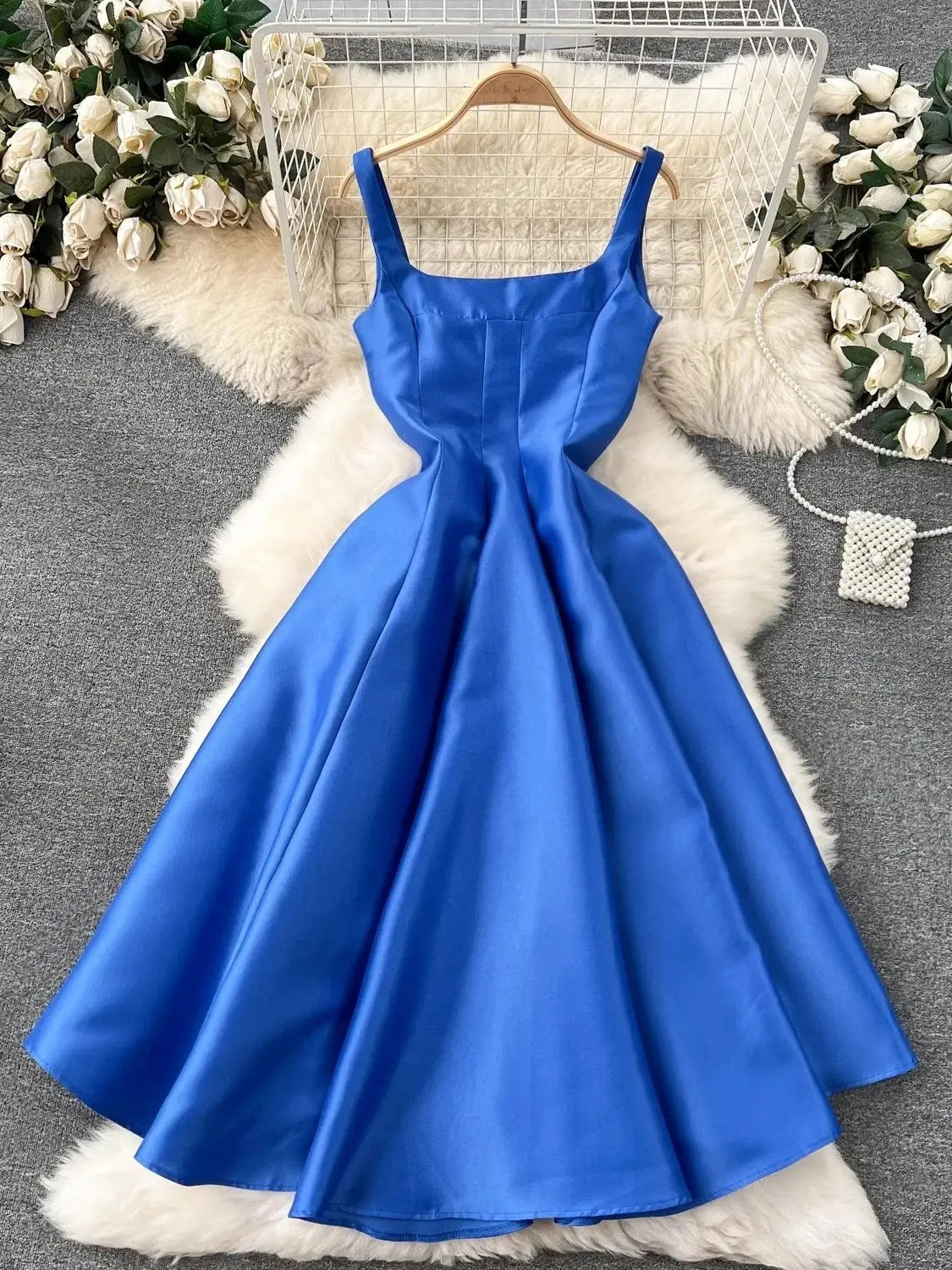 Summer Autumn Holiday Satin Evening Long Dress Women's Formal Occasion Dresses Party Ball Gown Sexy Backless Cocktail Robe - She Vibess By C2P