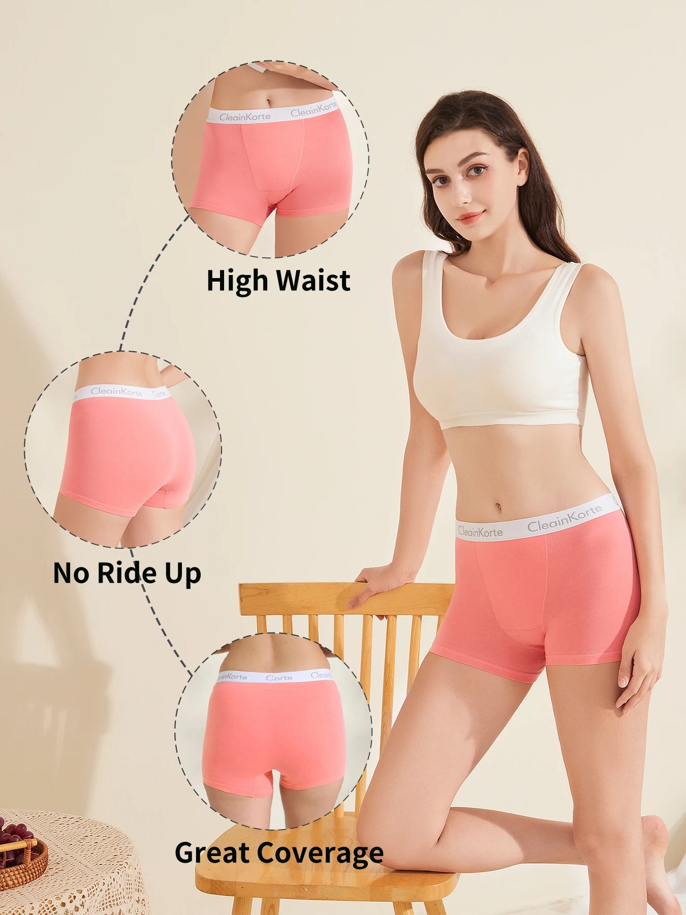 Plus Size S-5XL Unisex Boxer Underwear Women Couple Sports Shorts Cotton Yoga Panty for Female Underpants Woman Boyshort Briefs - She Vibess By C2P