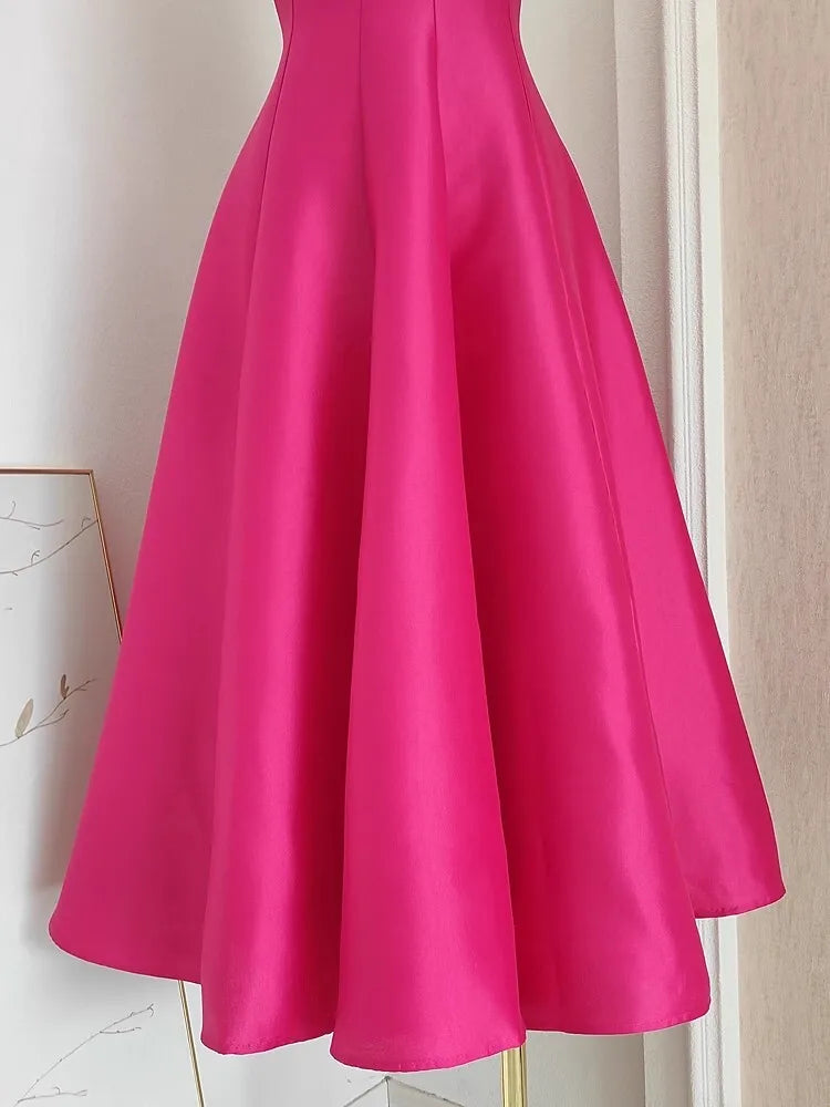Summer Autumn Holiday Satin Evening Long Dress Women's Formal Occasion Dresses Party Ball Gown Sexy Backless Cocktail Robe - She Vibess By C2P