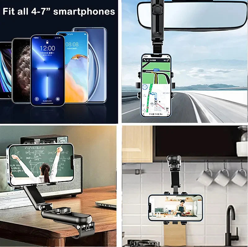 Car Mobile Phone Stand Sun Visor Navigation Car Support Stand General Direct Vision Car Multi-functional Mobile Phone Stand