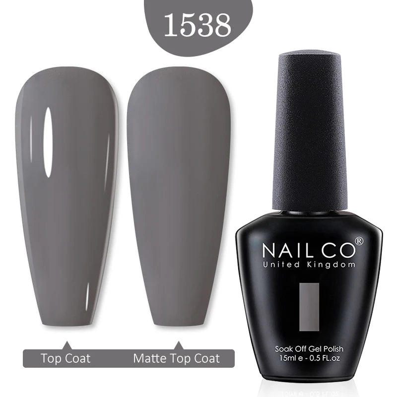 NAILCO 15ml Nail Gel Polish Red Pink Nude Soak off UV LED Long Lasting Eco-Friendly Professional Nail Beauty Salon Lacquer Varnish - She Vibess By C2P