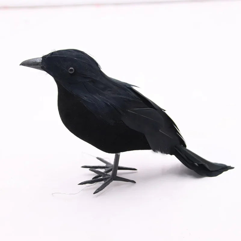 Halloween Decoracion Simulation Black Crow Raven Bird Repellent Pest Control Pigeon Repellent Garden Decoration Outdoor - She Vibess By C2P