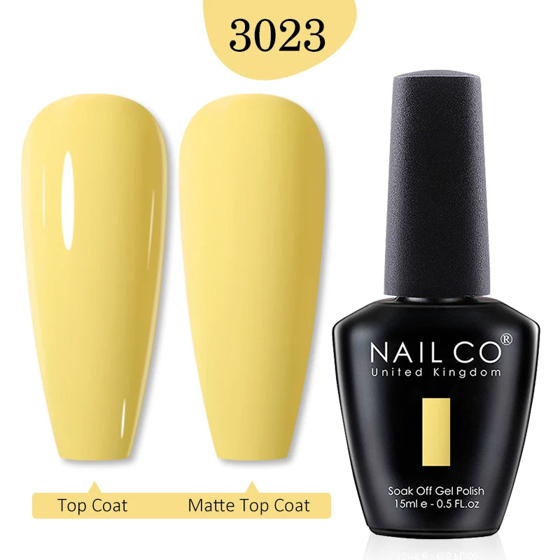 NAILCO 15ml Nail Gel Polish Red Pink Nude Soak off UV LED Long Lasting Eco-Friendly Professional Nail Beauty Salon Lacquer Varnish - She Vibess By C2P