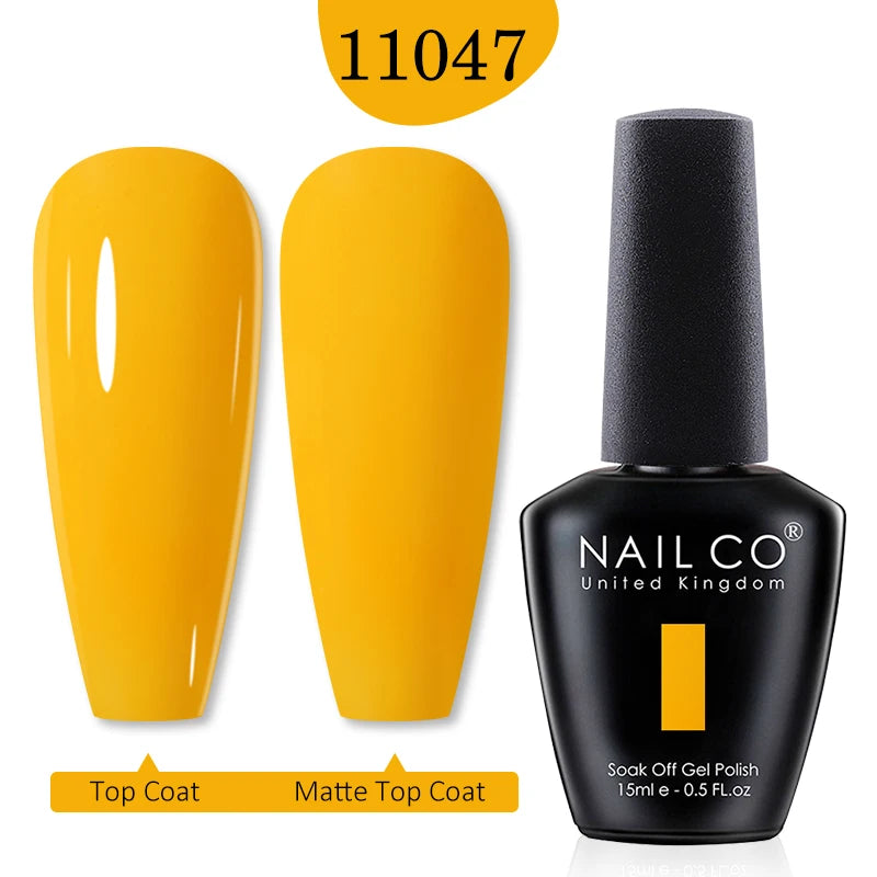 NAILCO 15ml Nail Gel Polish Red Pink Nude Soak off UV LED Long Lasting Eco-Friendly Professional Nail Beauty Salon Lacquer Varnish - She Vibess By C2P