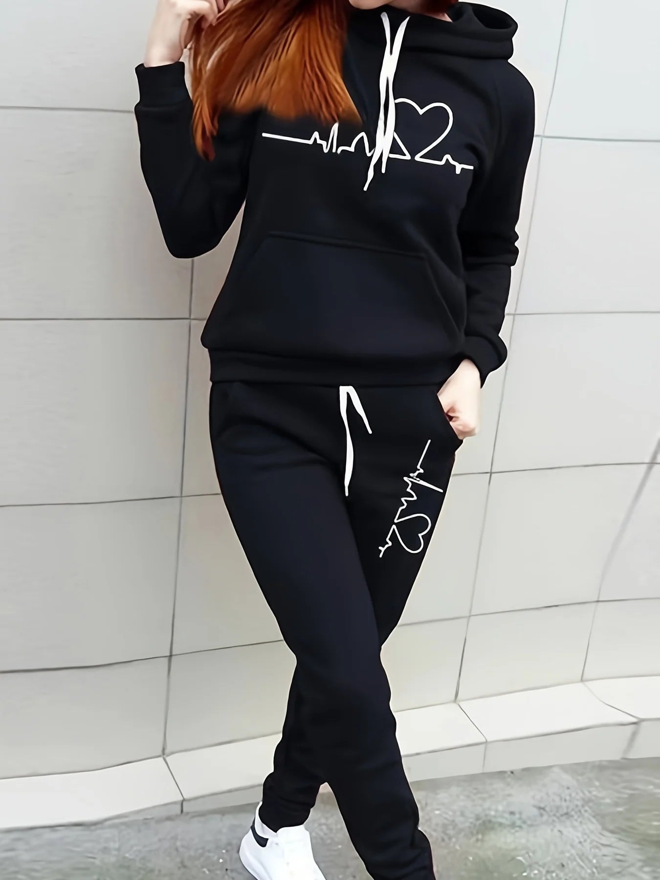 Women Autumn Winter Warm Coat Set Round Collar Plush Outerwear Female Fashion Streetwear Clothes Hoodies Streetwear Harajuku - She Vibess By C2P