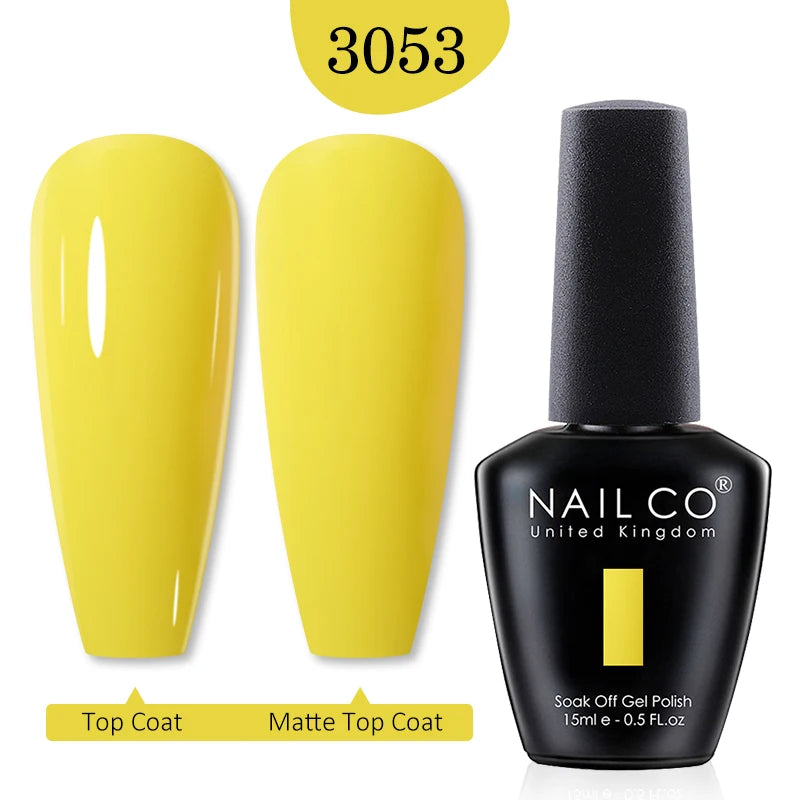 NAILCO 15ml Nail Gel Polish Red Pink Nude Soak off UV LED Long Lasting Eco-Friendly Professional Nail Beauty Salon Lacquer Varnish - She Vibess By C2P