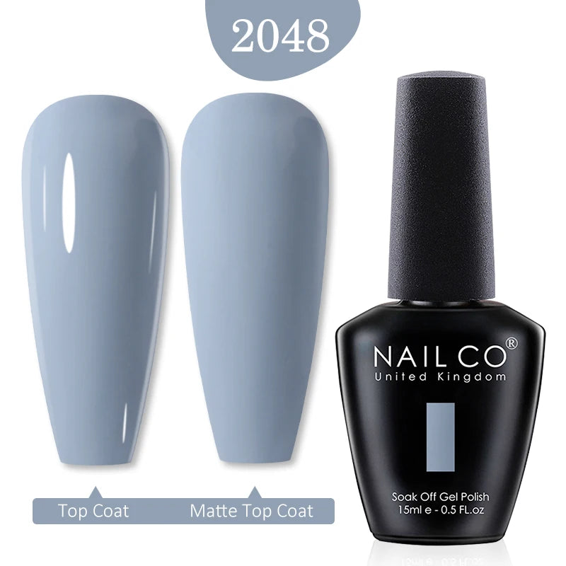 NAILCO 15ml Nail Gel Polish Red Pink Nude Soak off UV LED Long Lasting Eco-Friendly Professional Nail Beauty Salon Lacquer Varnish - She Vibess By C2P