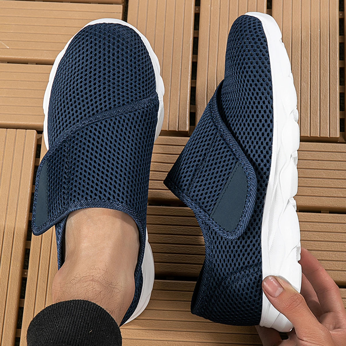 New Casual Orthopedics Wide Feet Swollen Shoes Thumb Eversion Adjusting Soft Comfortable Diabetic Shoe Walking Shoes - She Vibess By C2P
