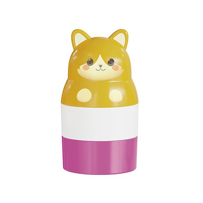 Bear Animal Shape Sunscreen Roller Applicator Refillable Stitching Isolation Lotion Cream Bottles Sunscreen Lotion Applicator