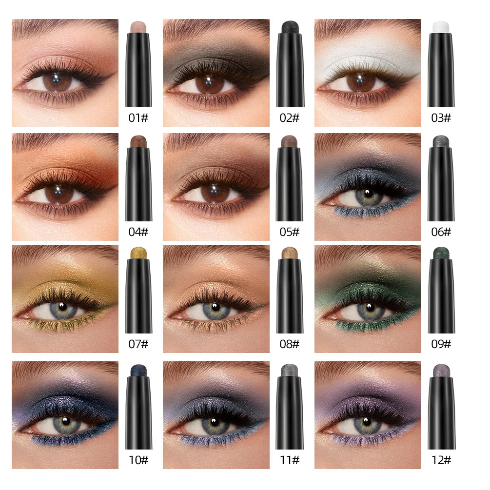Pearlescent Silkworm Pen Waterproof Pencil Glitter Matte Nude Gold Eye Shadow Pen Pigment Cosmetics