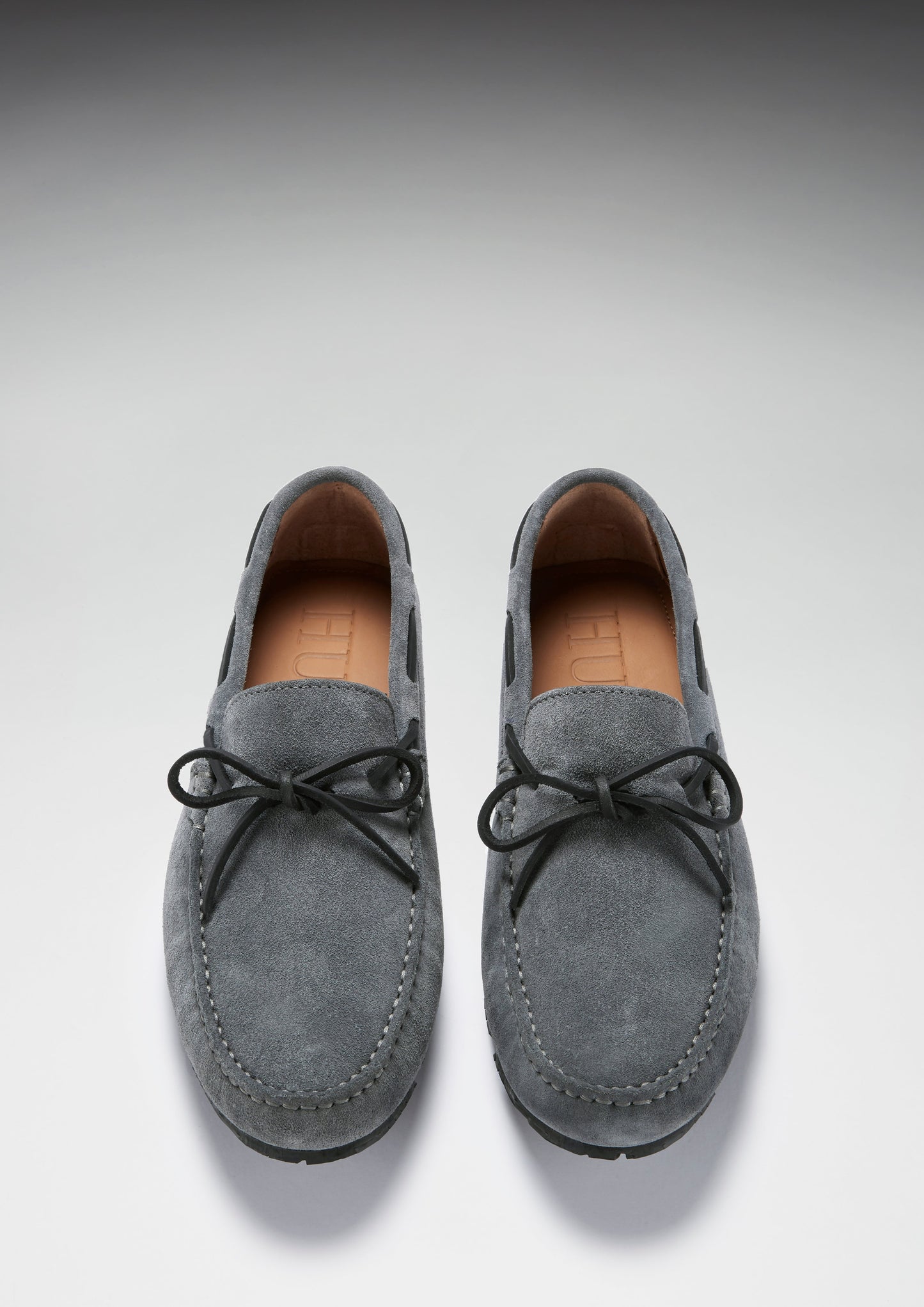 Men Tyre Sole Laced Driving Loafers, Slate Grey Suede-for that Special Someone. - She Vibess By C2P