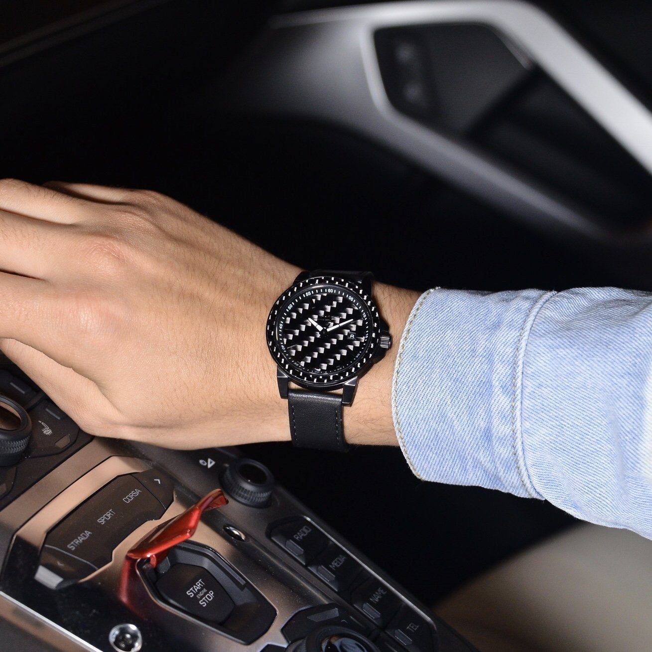 Men's ●STEALTH● APOLLO Series Carbon Fiber Watch-for that Special Someone. - She Vibess By C2P