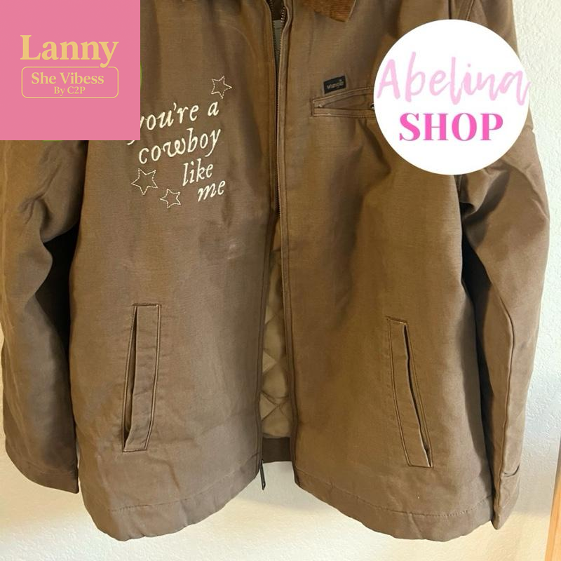 COWBOY EMBROIDERED JACKET RELAXED FIT (EMBROIDERED on FRONT CHEST ONLY) *LIMITED QUANTITIES* Coats